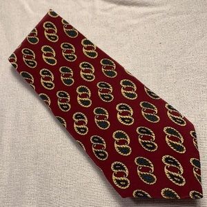 Chaps Ralph Lauren all silk, red paisley tie.
